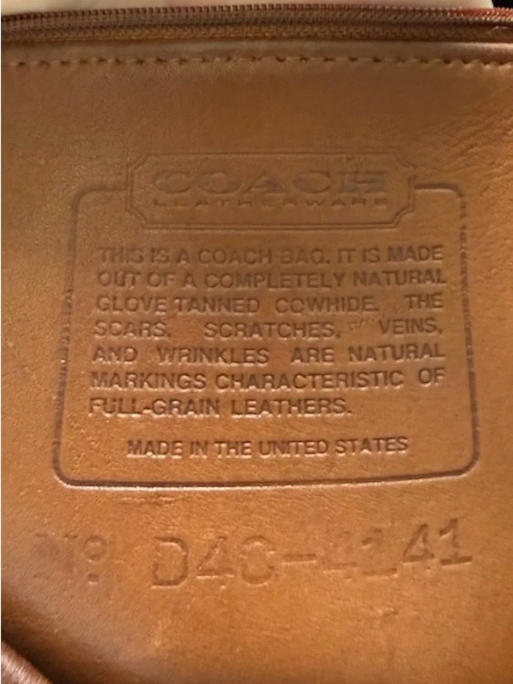 Coach size fit